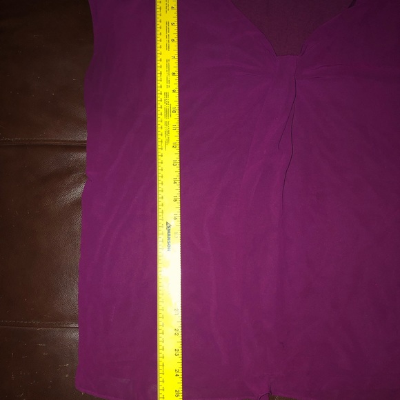 Ann Taylor XL top raspberry-merlot color - Picture 6 of 8